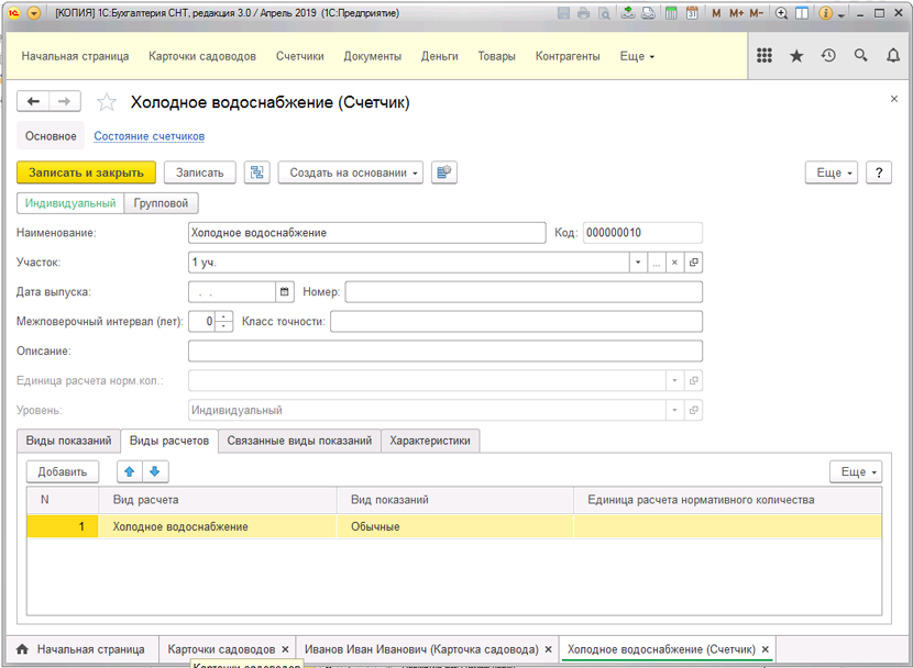 Решение «1С:Бухгалтерия СНТ»