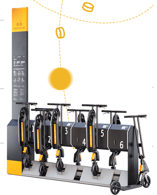 Автоматическая станция проката самокатов